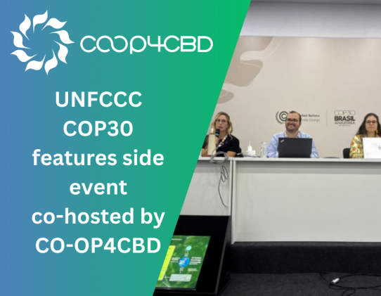 Featured image for UNFCCC COP30 features side event co-hosted by CO-OP4CBD